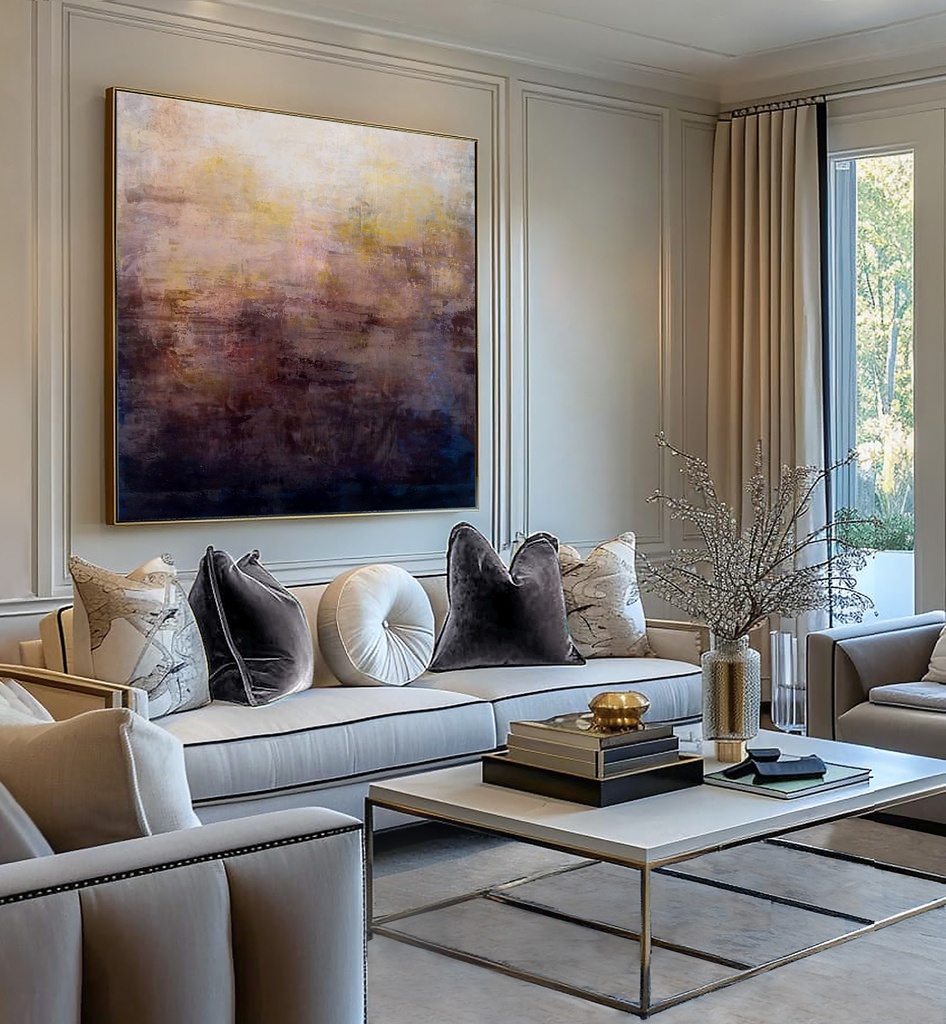 Oversized artwork, oversized wall art canvas, abstract acrylic original extra large painting