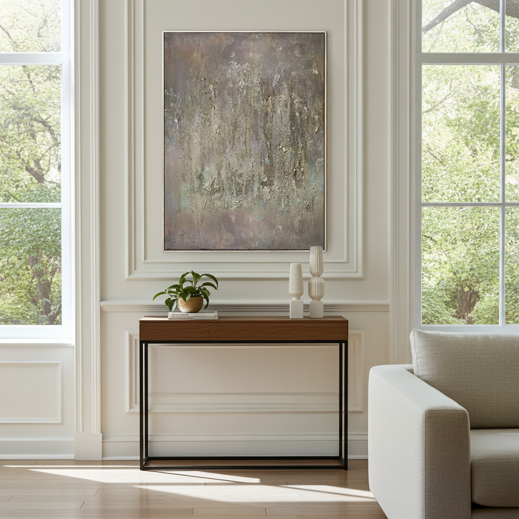 Golden textured modern canvas wall art