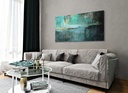 Panoramic long canvas art, original modern abstract painting