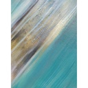 La TEMPESTA – Green teal landscape canvas painting