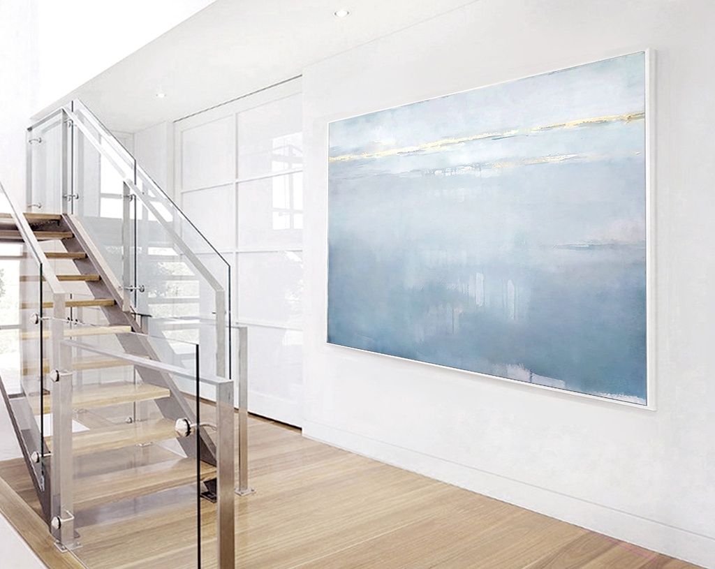 LIGHT BLUE – Marina Seascape ocean framed art