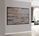 Neutral & Gold Mosaic Wall Art | Textured Modern Abstract Canvas