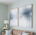 BLUE SET paintings abstract wall art on canvas